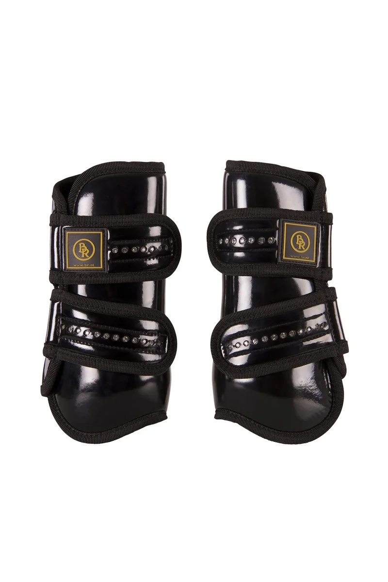 Pro Max Glamour lakkerte senebeskyttereSenebelegg Pro Maxpatentlær med strass Black S - Image 2